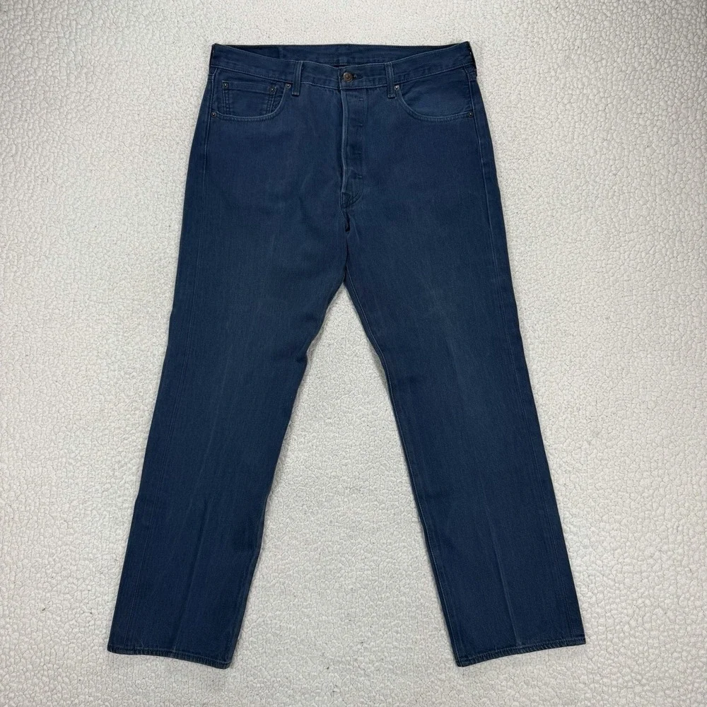Levi's 501 Straight Jeans Men's 36x32 (Actual 35x30) Streetwear Grunge Normcore